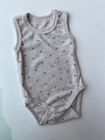 Боди-майка Сердечко (Малышеево) ажурная рибана Арт: 0101Р (Размер: 68)