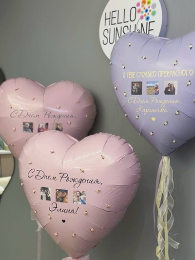 Набор шаров из больших сердец