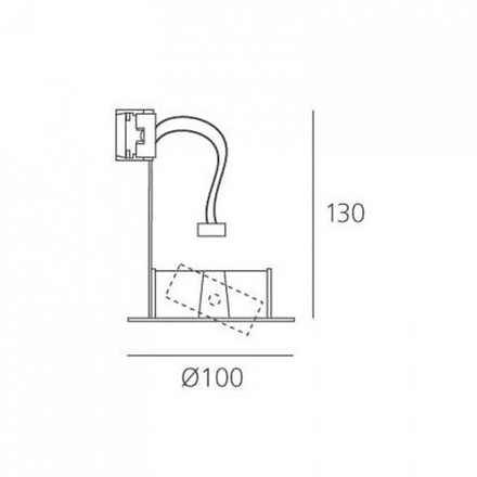 Встраиваемый светильник Artemide  M042500