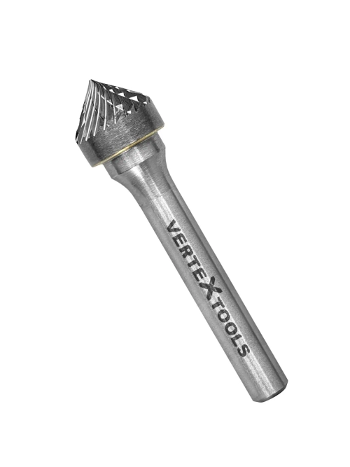 БОРФРЕЗА ПО МЕТАЛЛУ ТВЕРДОСПЛАВНАЯ, ЗЕНКЕР 90 ГРАД., ТИП K, 12мм VERTEXTOOLS