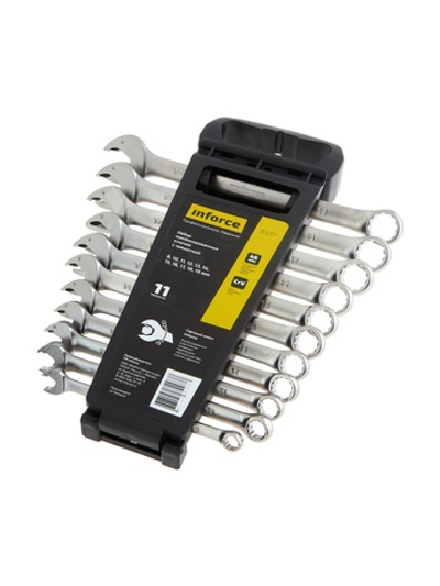 Набор комбинированных ключей 11 предметов Inforce, 06-05-55