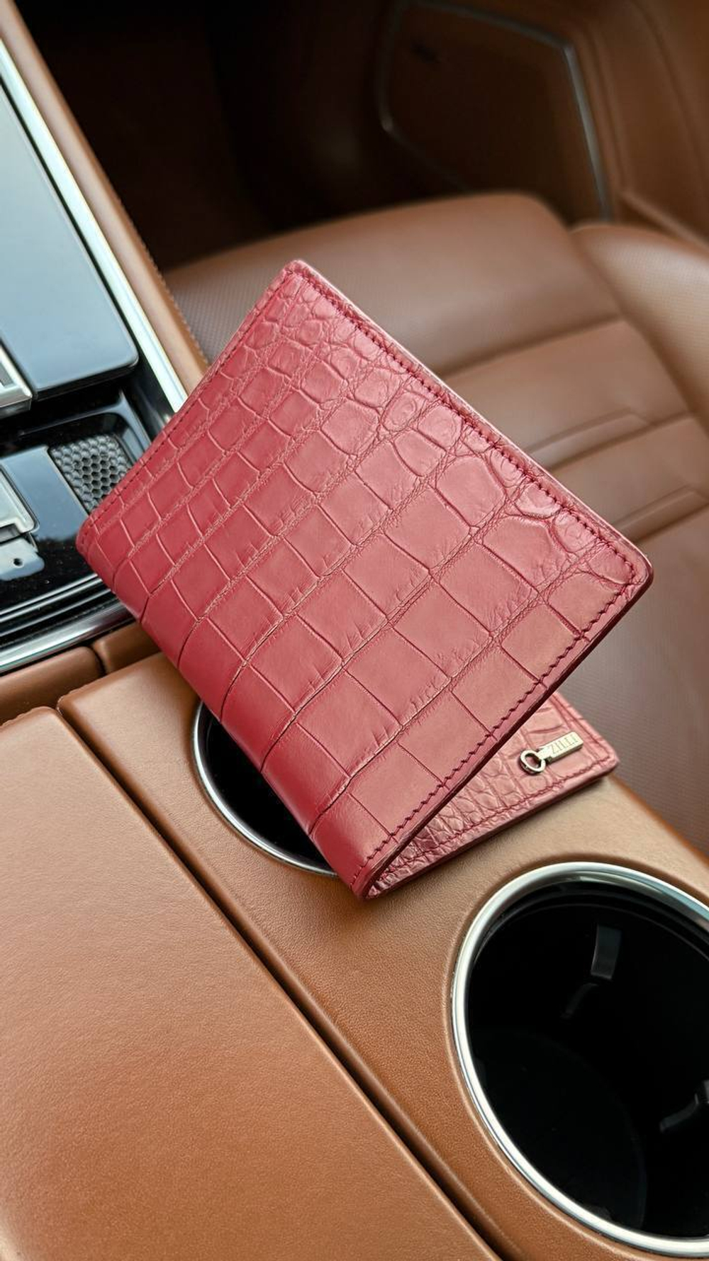 Обложка на паспорт Zilli из кожи крокодила, арт. 470676869