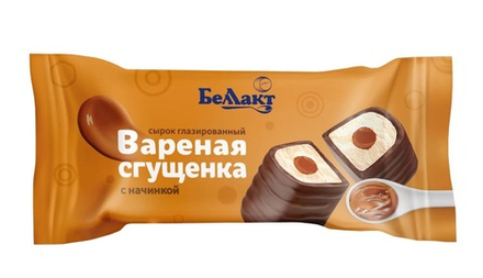 Сырок творожный глазированный "Вареная сгущенка" 40г. Беллакт
