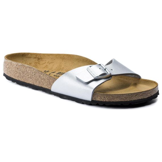 Биркеншток Слипоны Серебристые Женские