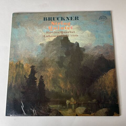 Винтажная виниловая пластинка LP A. Bruckner Брукнер, Kocian Quartet, Lubomir Maly, String Quintet (Чехословакия 1987)