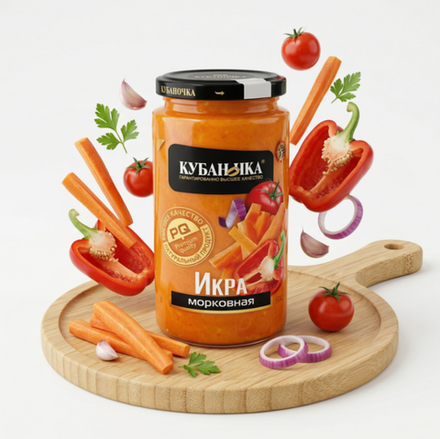 Икра морковная 500гр, Кубаночка