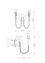 Настенный светильник (бра) Freya FR5253WL-02N