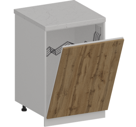 Кухня Модуль ШНВ 600 Графит / Вотан