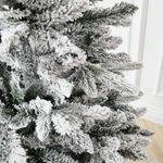 Заснеженная елка «Bourget» (Литая+пвх) 180 см / 1,8 м