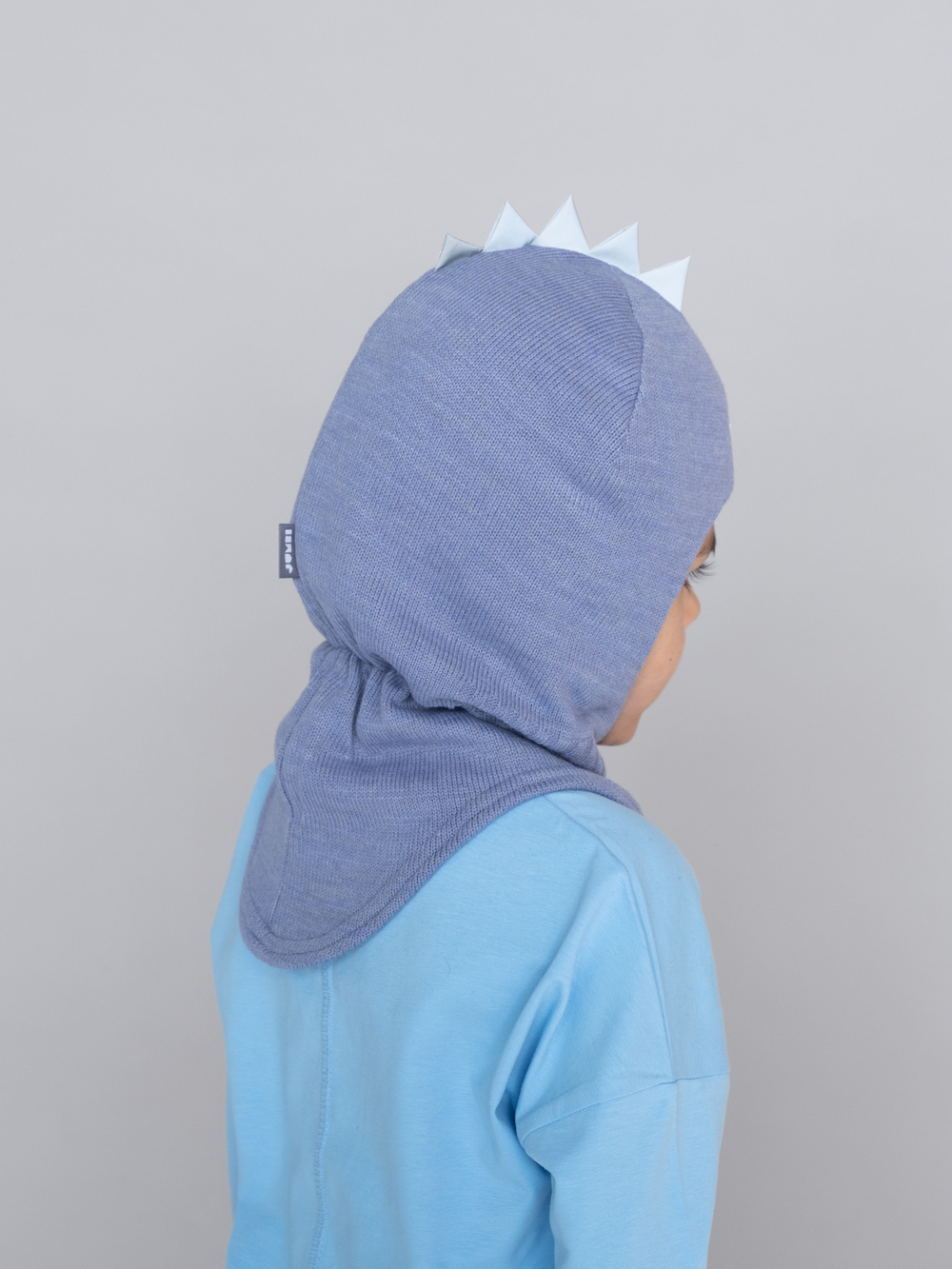 Шлем зимний вязаный (Джинс) ОРЕО