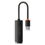 Сетевой адаптер Baseus Lite Series Ethernet Adapter USB-A to RJ45 LAN Port 1000Mbps - Black