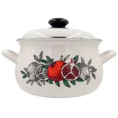 Кастрюля эмалированная 2л «Цвет граната» 3910АП2/4Жм