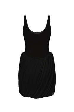 Платье мини с буфом