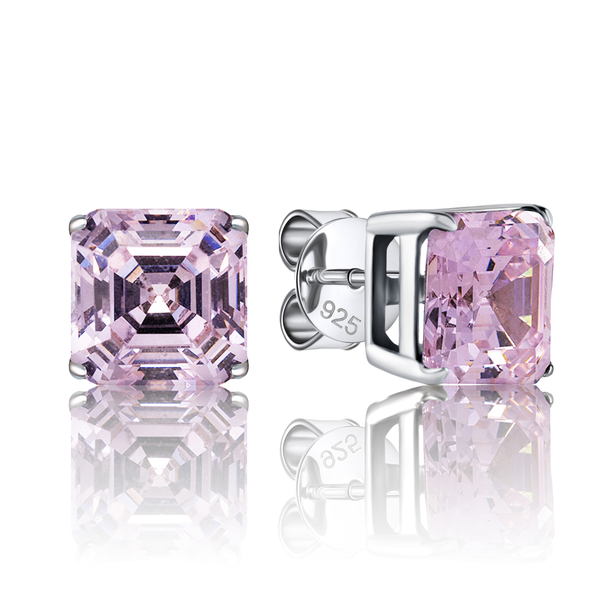 Пусеты с багетной огранкой