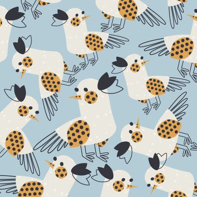 Принт с птицами