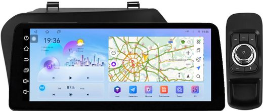 Магнитола для Lexus RX270, RX350 AL10 2009-2015 (ШГУ монохром, рамка LUX) - FarCar монитор 12.3" 2K QLED на Android 14, TS10, CarPlay, 4G SIM-слот