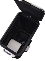 Ведро мусорное с ёршиком, внутр ведро, туалетная бумага, JAH-532, 7л (белый)