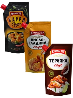 Соусы Карри, Кисло-Сладкий, Терияки 3 шт