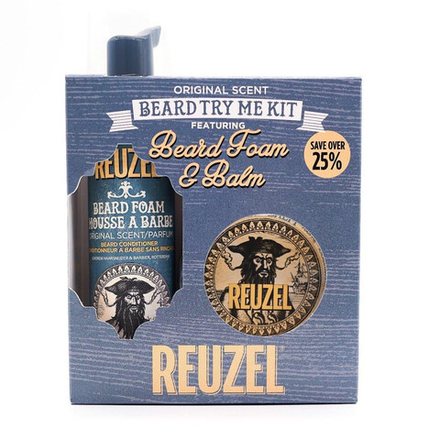 Reuzel Original Scent - Набор для бороды  (Пена 70 мл + Бальзам 35 г)