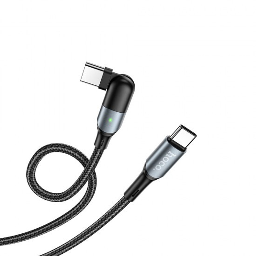 Кабель HOCO U100 Orbit Type-C-Type-C 1,5м, скоростной 012770 Черный