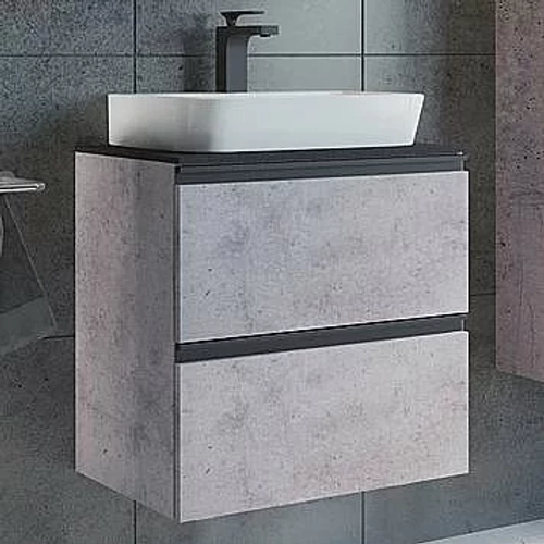 Тумба с раковиной Comforty Эдинбург 00-00005700 60 бетон светлый