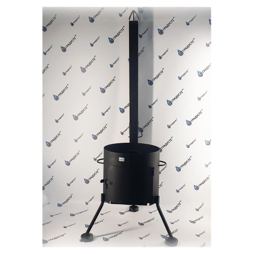 Печь под казан с трубой 480 мм.(под казан 22-30 л.) сталь 2 мм. с поддувалом NEW