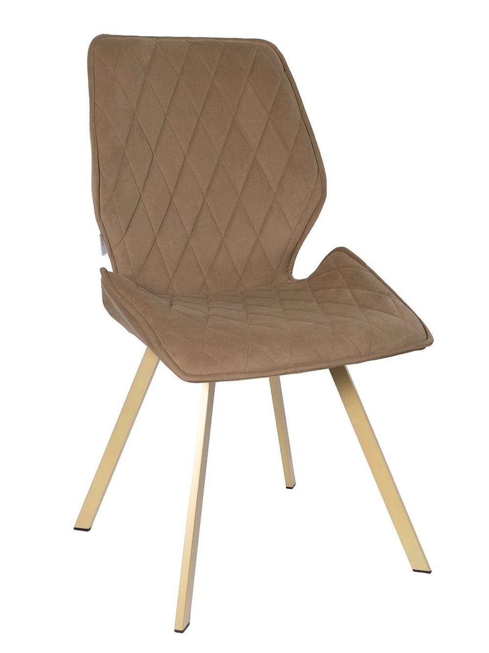 Стул LA ALTA OSTIN 180 велюр золото, каркас квадрат шампань