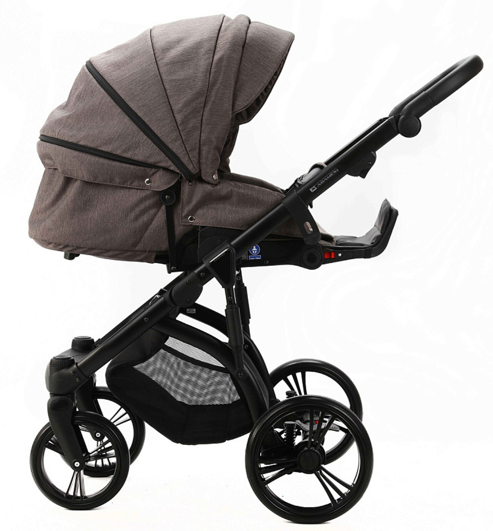 Детская коляска Adamex Lanti 2 в 1 LN-PS28 TIP (Т.БЕЖ + СВ.БЕЖ. КОЖА)