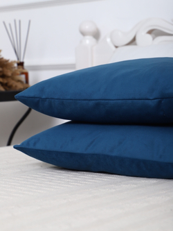 Подушки декоративные 40х40 со съемным чехлом 2шт синие