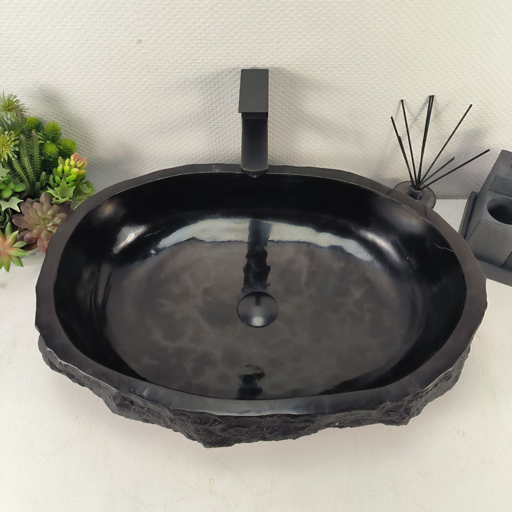 Раковина из андезита Erozy Black EA-65001 63*43*15 0039