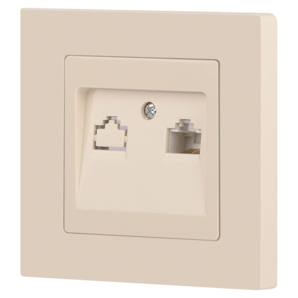 Розетка Intro Accent 6-303-02 информационная RJ45, IP20, СУ, слоновая кость | Intro