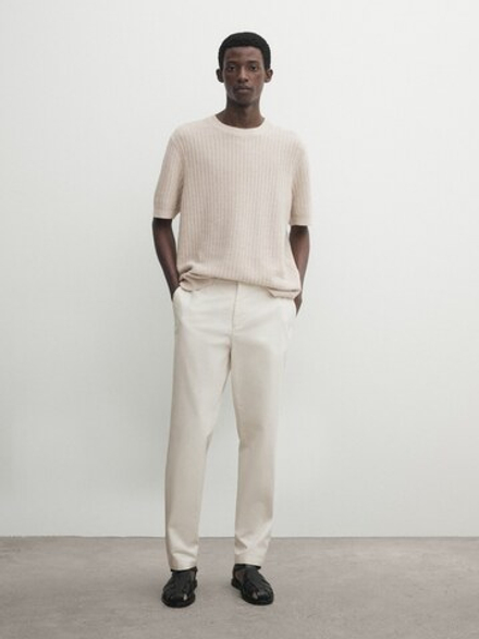Massimo dutti white sweater hot sale