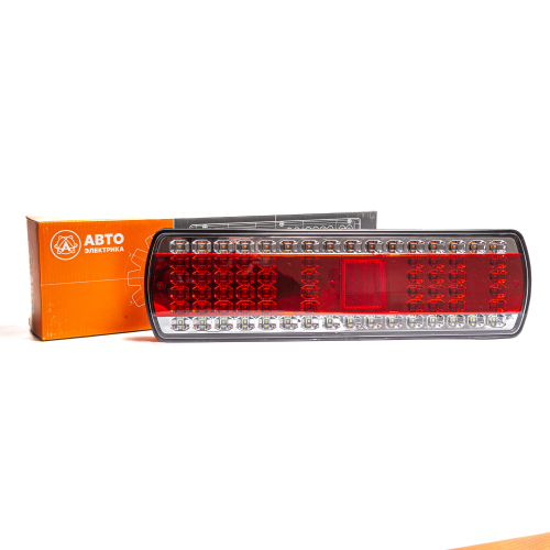 Фонарь задний, КамАЗ, МАЗ, УРАЛ, правый, светодиодный, с бегущим указателем поворота, жгут с байонетным разъемом, 24 В (ан. 112.07.70-02)