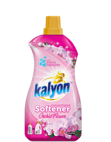 KALYON КОНЦЕНТРИРОВАННЫЙ КОНДИЦИОНЕР ДЛЯ БЕЛЬЯ - ОРХИДЕЯ 1500 мл x 9