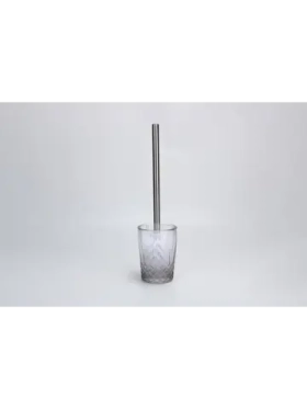 Ёршик для унитаза Gray Crystal стекло цвет серый