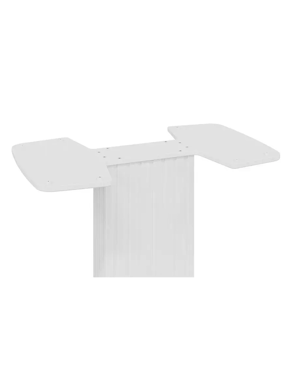 Стол кухонный Белый глянец 130(162)х80х75 см