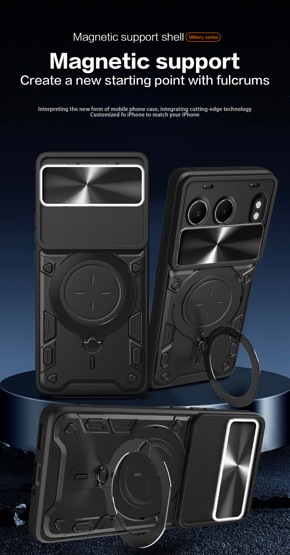 Чехол с кольцом Big Ring Case для OnePlus Nord 4 5G