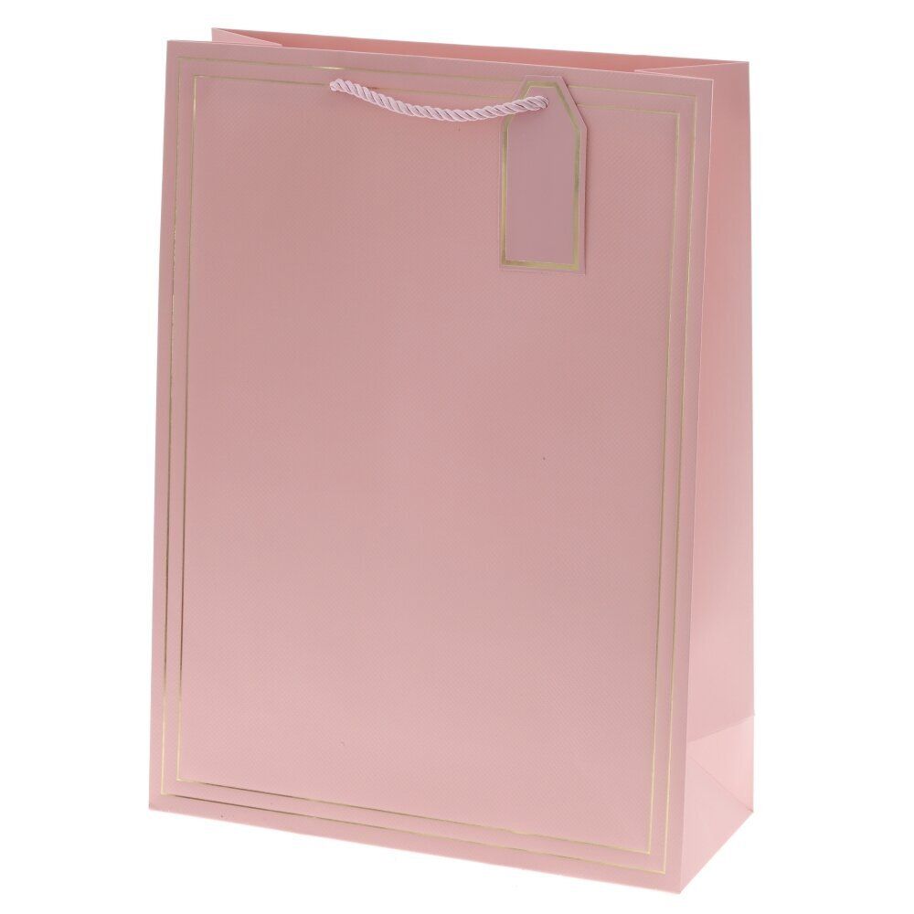 GAEM Пакет подарочный L (бумага 210г/м2, блок 12шт), L31 W12 H42 см, 10в.