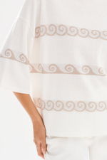 23567 Джемпер женский (молочный / бежевый)