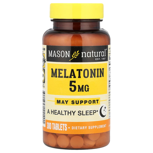 Mason Natural, мелатонин, 300 таблеток