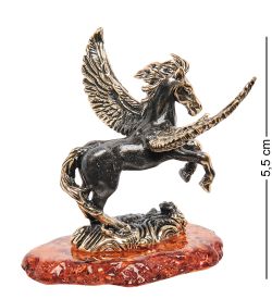 AM-1971 Фигурка «Пегас» (латунь, янтарь)