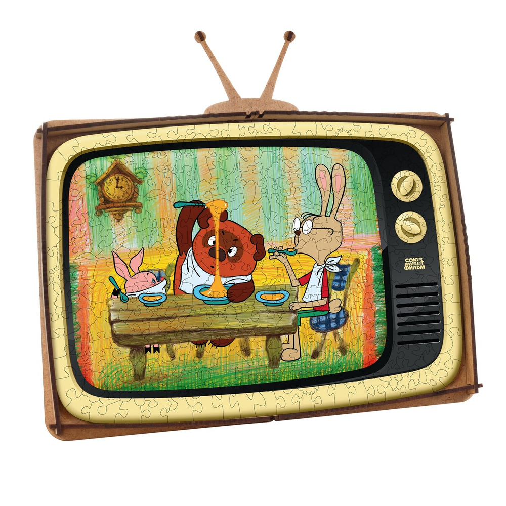 Деревянный пазл «Винни-Пух» от Eco Wood Art (EWA) из коллекции «Союзмультфильм»