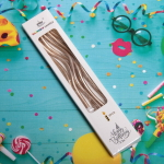 Свечи для торта «Глянцевая волна» 6 шт. 13 см, шампань