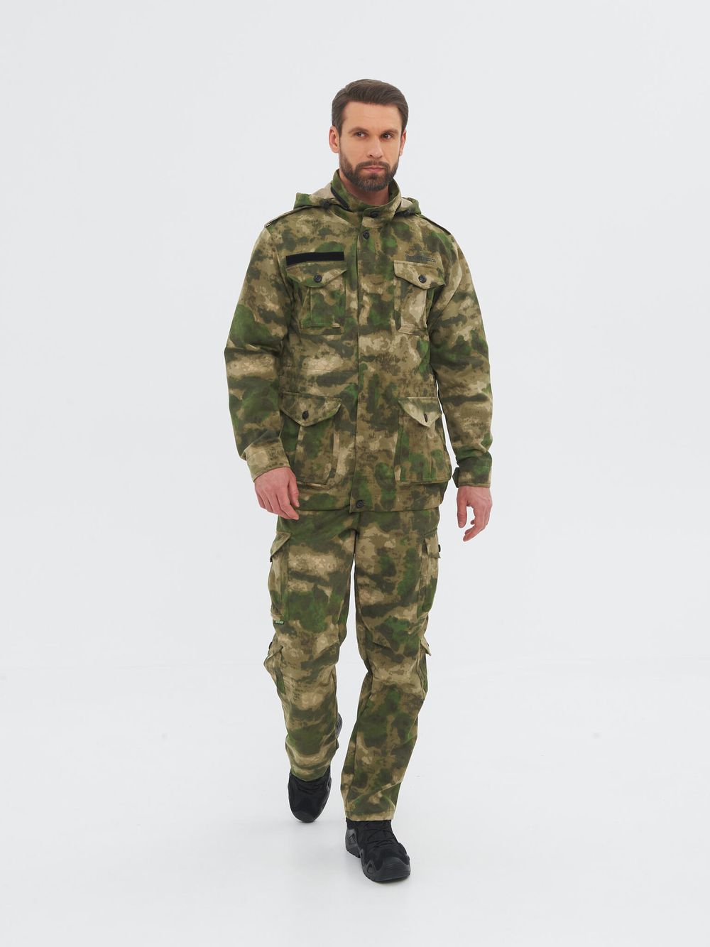 Костюм летний Крафт ткань Смесовая цвет Малахит