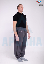 Брюки ортопедические межсезонные с расширением на бедре. Размер XL (50-52). Цвет ТЕМНО-СЕРЫЙ