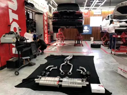 Выхлопная система с заслонками для Porsche CAYENNE 958.2 2015 - 2018 3.0T 3.6T