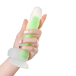 Прозрачно-зеленый светящийся в темноте фаллоимитатор 18см ToyFa Beyond Dick Glow 872011