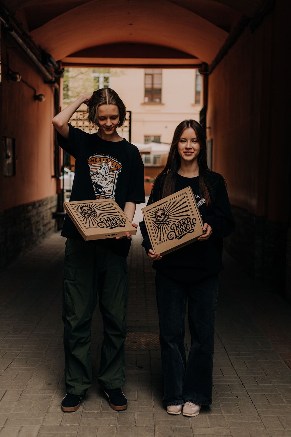 Лонгслив Hardlunch Fork and Knife черный