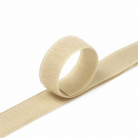 Лента контактная "липучка" 25мм св Бежевый (307) МЯГКАЯ К-й (25)
