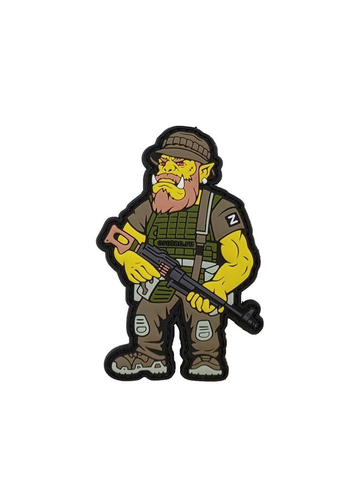 Патч ПВХ Орк пулеметчик
